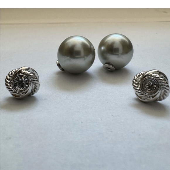 Kate Spade Grey faux pearls stud earring - Picture 5 of 7